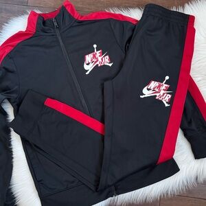 Nike Air Jordan Jumpman Logo Graphic Tricot Full Zip Jacket Jogger Pants Set M